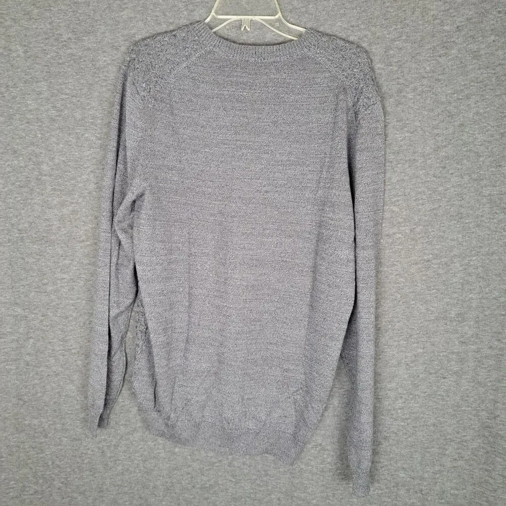 Joseph Abboud Merino Wool Blend V-Neck Sweater XL Gray & Brown Lot of 2